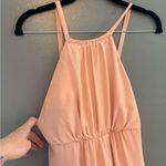 Show Me Your Mumu Show Me You Mumu Light Pink Chiffon Lined Maxi Dress, Low Back Photo 2