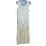 David's Bridal  90s Cottagecore Maxi Dress Sz 14P Fairy Lace Crinkle Boho Romantic Photo 6