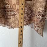Wrap Around by Wrapper Y2k Skirt XL Paisley Boho Handkerchief‎ Hem Made in USA Brown Photo 4