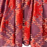 Urban Outfitters Vera Crushed Velvet Mini Skirt Size S Tiered A-Line Flowy Y2K Photo 4