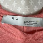 IRO Pink Coral Linen Luciana Short Sleeve Tee Photo 2