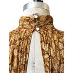 Shona joy  Sunset Floral Long Sleeve Ruched Mini Dress Size 4 Photo 7