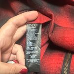 The Kooples  Red and Black Checkered Plaid Zip Shirt Jacket Women’s Sz L Photo 8