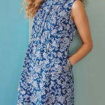 J Jill Love Linen Sleeveless‎ Pintuck Dress Small Pockets Blue Beachy Lagenlook Photo 0