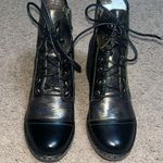 Spring Step L'Artiste Fallinluv Leather Lace-Up Boots Metallic Black 36 / 5.5-6 Photo 4