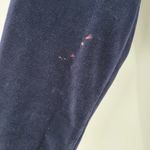 Victoria's Secret Vintage Country Jumpsuit Pajamas Medium Blue Velvet Cottagecore Photo 5