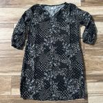 Old Navy  black patterned slip on short dress Photo 2