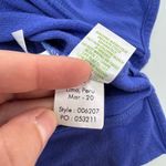 Lilly Pulitzer Hoodie Womens Medium Blue Cassie Popover Pullover Luxletic Photo 4