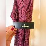 Lulus New! Lulu’s ‘Love Poem’ Burgundy Lace Halter Mini Dress Women’s Size Small Photo 13