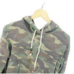 Sundry  Womens Hoodie Sweatshirt Green Pullover Camo Kanga Pocket Long Sleeve 2 Photo 2
