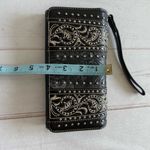 Montana West Embroidered Studded Black Leather Wristlet Wallet Western Rodeo Photo 11