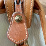Dooney & Bourke Vintage Leather Brown & White Satchel Photo 4