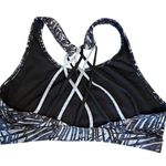 Jockey Palm and Stripes Full Figure No Bounce Sports Bra Gray Size XL Photo 5