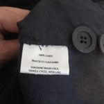 Eileen Fisher Black casual cardigan jacket linen lagenlook button women's large Photo 5