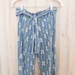 Free People  Womens Flare Pants Size XS Gray Geometric Boho Indie Festival Photo 1