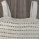 J.Crew New  Crochet Ruffle Sweater Tank Top Ivory Size XS Fitted Photo 9