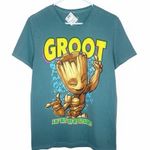 NWT GUARDIANS OF THE GALAXY Women’s Groot Short Sleeve Graphic Tee Yellow Size M Photo 0