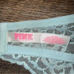 PINK - Victoria's Secret Victoria’s Secret PINK Lace Push- Up Halter Blue Bra Size Medium Photo 6