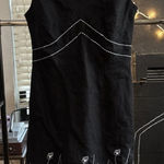 Nikki Valentine Irish Linen Black and White Embroidered A Photo 0