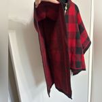 Anne Klein NWT Ann Klein Buffalo Check Full Zip Sweater Poncho - Size M Photo 7