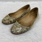 Frye Carson Ballet Flat Distressed Crackled Leather Size 7 Photo 3