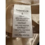 THML  Cream Faux Fur Vest Women's Size S Sleeveless Open Front Layering Photo 5