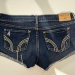Hollister  Dark Blue Ripped Denim Shorts Photo 1