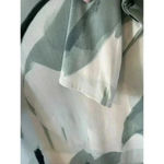 Alfani  Elements Watercolor Tunic Blouse Green shades Black lines size S NWOT Photo 3