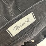 Madewell Classic Straight Jeans Lunar Wash Black High Rise Stretch Denim US 24 Photo 13