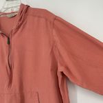Tommy Bahama  Womens Linen Blend Hoodie Half Zip Lightweight 3/4 Sleeve Size XL Photo 2