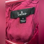 NWT Lulus Loaded With Luxe Fuchsia Velvet Rhinestone Bodycon Mini Dress Sz Small Pink Photo 5