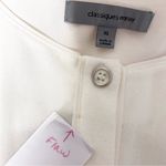 Classiques Entier  Shirt Women Size XL White Sleeveless Button Pocket *tiny Flaw Photo 8