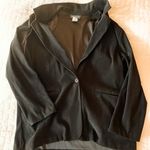 Briggs New York Black Velvet Blazer Jacket Size 14 Petite Photo 0