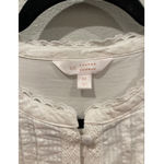 LC Lauren Conrad  Short Sleeve Buttons Antique White Mini Dress Photo 1