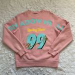 Shadow Hill Sweater Icy Peach Racing Crewneck Long Sleeve Pink XS Photo 0