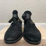 Splendid  Black Suede Leather Slingback Open Back Ankle Booties 10 Photo 3