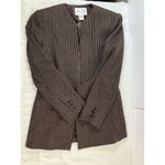 Oscar de la Renta  Vintage Peanut Brown Wool Tweed Jacket & Skirt Suit Set‎ Sz 6 Photo 5