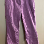 Lee  8 Medium Lilac Cropped Capri Straight Leg Jeans Photo 0