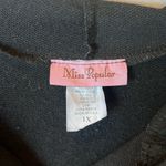 Miss Popular Black Top Hoodie Long Sleeve 1X Photo 3