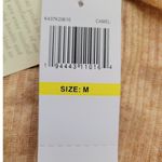 NWT Band of‎ the Free Ribbed Mock Neck Top Puff Shoulder Camel Tan Fall Photo 6