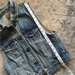 American Eagle Y2K Vintage  Bohemian Western Faded Denim Vest Small Photo 0