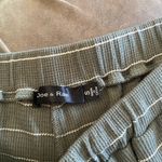 Doe & Rae  green stripe drawstring shorts with pockets S Photo 1