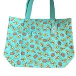 ALOHA Collection Mint Green Floral Tote Photo 1