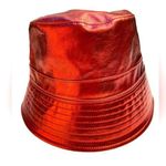 Anthropologie new women’s PU leather hat one size Photo 0