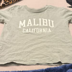 Brandy Melville Sage Green Malibu California Tee Photo 0