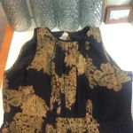 Tibi  New York 100 % silk dress black and gold Sz 2 Photo 8