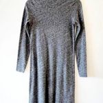 Eileen Fisher Dark Heather Gray Boatneck Sweater Dress Petite Small Wool Blend Photo 8