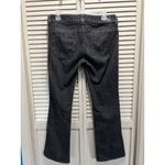 Guess  Daredevil Boot Black Denim‎ Jeans Rhinestones Logo Zip Size 31 Low Rise Photo 4