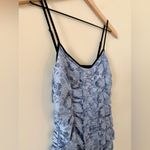 Urban Outfitters  Ruched Lace Bodycon Midi Dress in Periwinkle and Black - Size S Photo 1