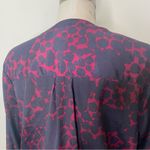 Gap  Floral Mini Dress in Navy and Burgundy, Drop Waist size M Photo 11
